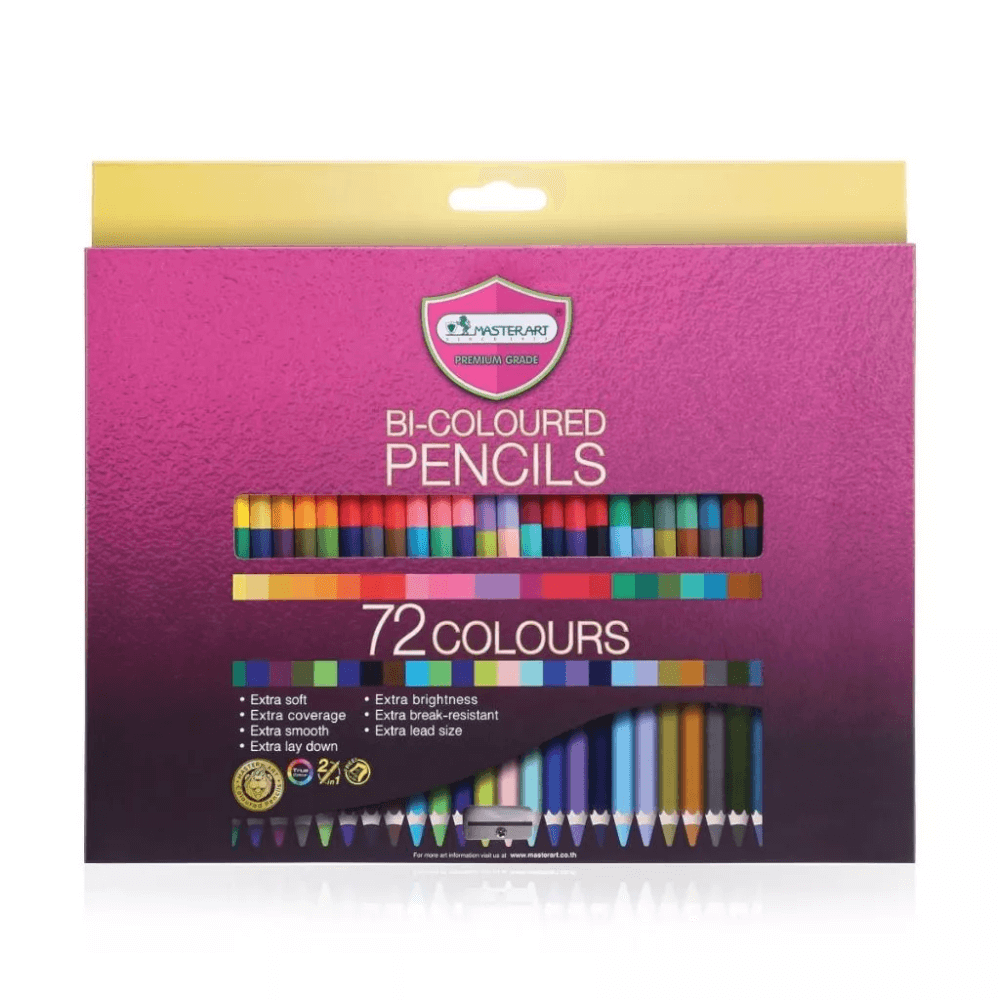 สีไม้สองหัว Master art 72 สี